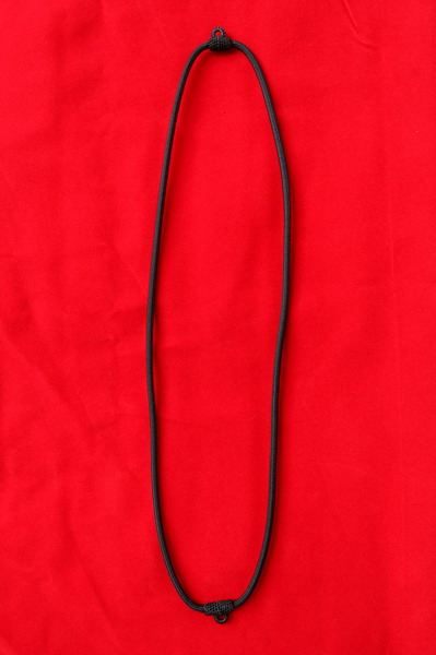 เชือกร่มห้อยพระ 2 องค์คล้องคอสีดำ เชือกร่มนอก สั่งนำเข้ามาคุณภาพดี 