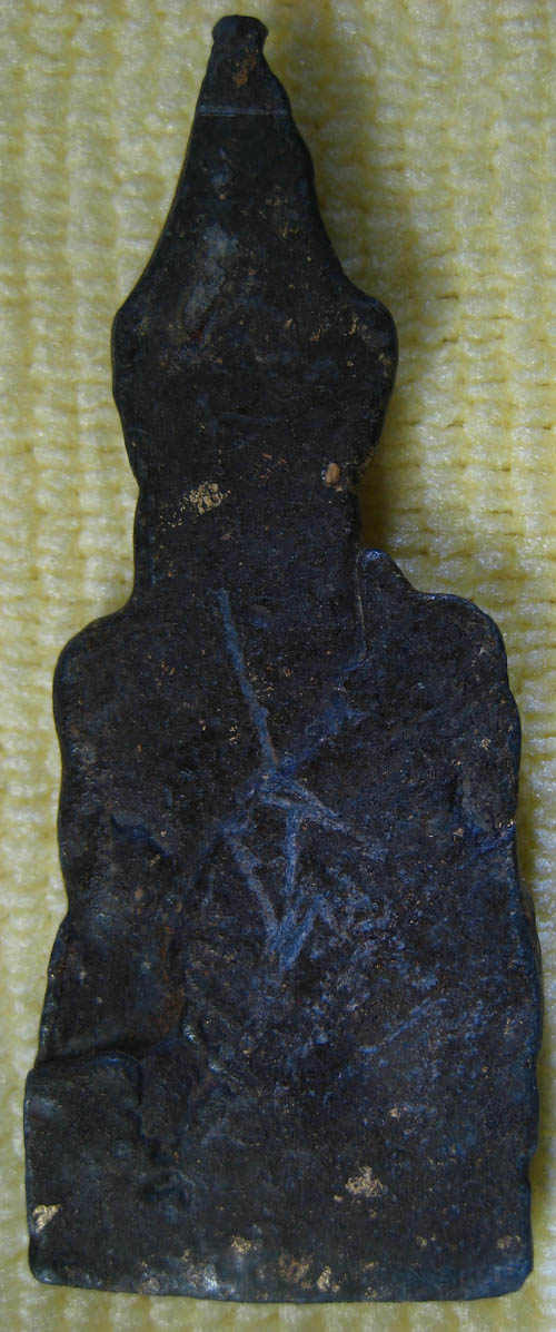 พระเชียงแสนพิมพ์หูยาน ตะกั่วสนิมแดง ทองเต็ม