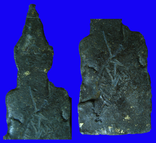 พระเชียงแสนพิมพ์หูยาน ตะกั่วสนิมแดง ทองเต็ม