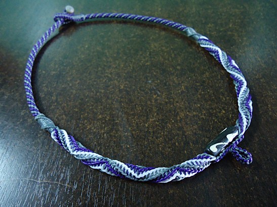 *วัดใจ* สร้อยคอเชือกเทียนถัก งานถักด้วยมือทั้งเส้น ความยาว 20 นิ้ว ห้อยพระหนึ่งองค์