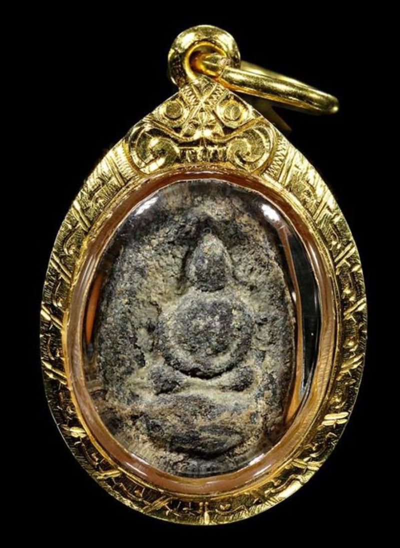 พระพิจิตรเม็ดข้าวเม่า พิมพ์แขนกลม 