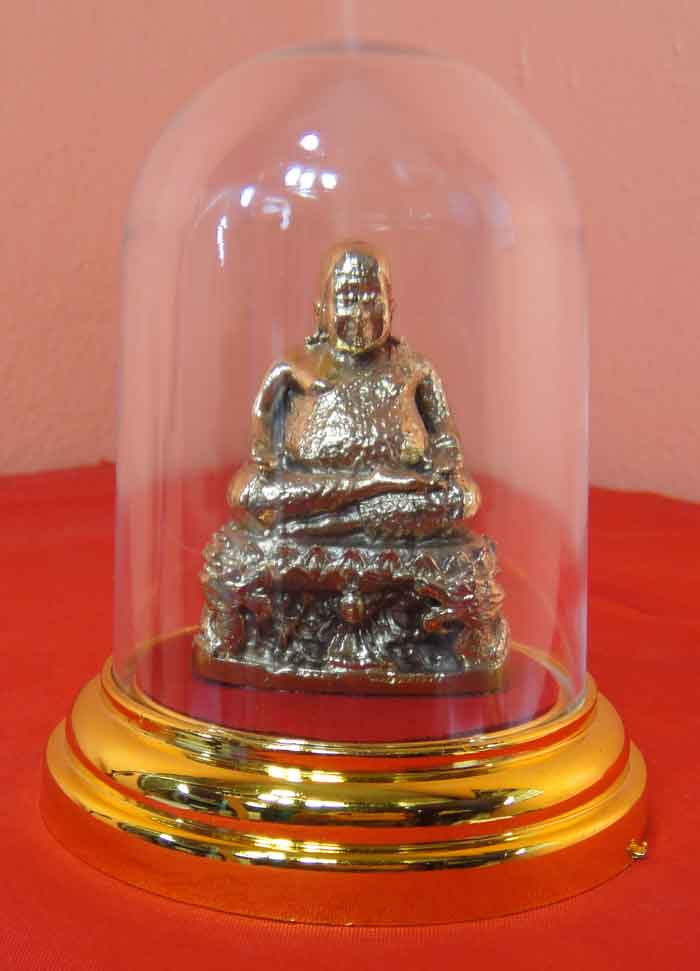 (((วัดใจเคาะเดียว ๑๐ บาท))) พระสังกัจจายน์ เนื้อทองเหลือง เทพแห่งโชคลาภและความอุดมสมบูรณ์ ขนาดหน้าตั