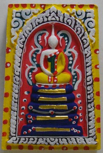 สมเด็จเพ้นท์สี ตะกุดทองคำ 19 ดอก 