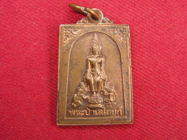 "จ่าสันต์" แดงเคาะเดียว/เหรียญพระป่าเลไลยก์  วัดโพธิ์บางโอ  นนทบุรี