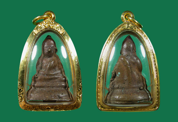 พระชัย หลวงปู่บุญ วัดกลางบางแก้ว นครปฐม ปี 2444 พิมพ์ป้อมเล็ก สภาพสวยเดิมๆครับ
