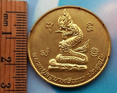 10 บาท เหรียญนาค หลวงปู่ครูบาศรีเทพ ปภัสสโร สวนปฏิบัติธรรมมาตาธาร อ.เมือง จ.ชัยภูมิ *** Ph812