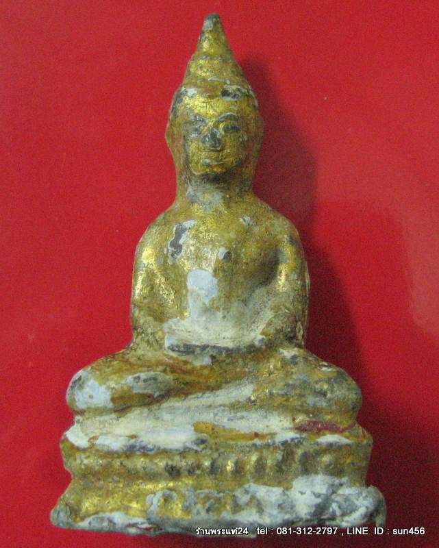 พระรัตนะ ยุครัตนโกสินทร์ พิมพ์ปางสมาธิ พิมพ์ใหญ่ องด์นี้ ลัก ,ชาด ,ทองเก่าเดิมๆแท้