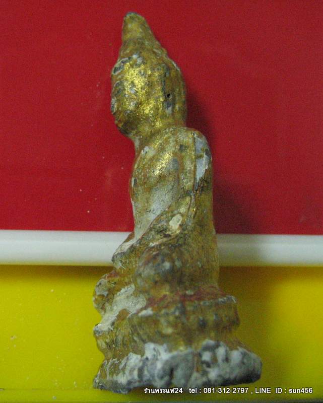 พระรัตนะ ยุครัตนโกสินทร์ พิมพ์ปางสมาธิ พิมพ์ใหญ่ องด์นี้ ลัก ,ชาด ,ทองเก่าเดิมๆแท้