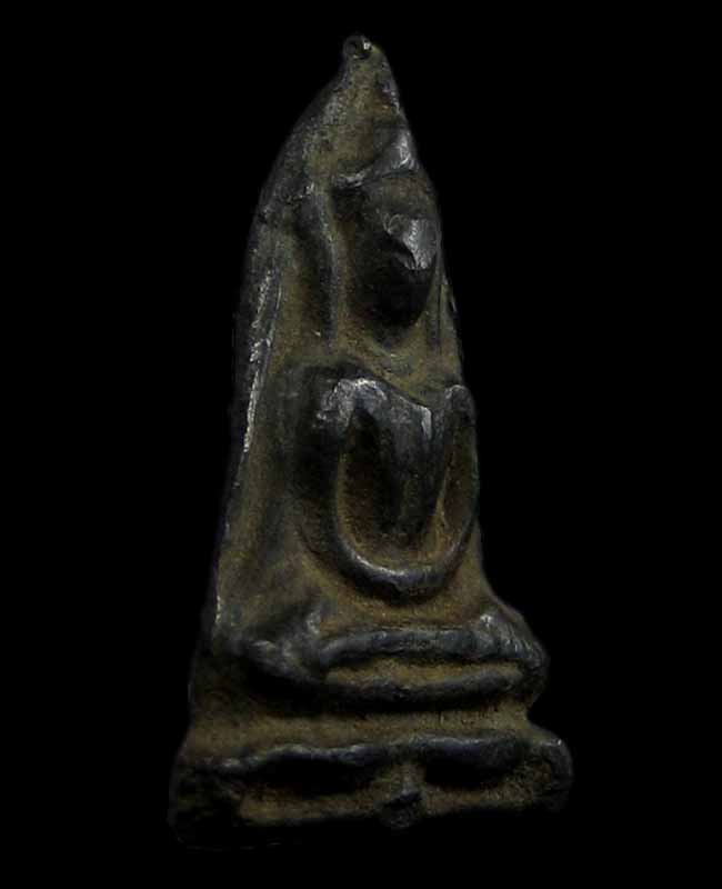 ยอดขุนพลกรุวัดเพชร สระบุรี เนื้อชินเงิน พิมพ์ใหญ่ 