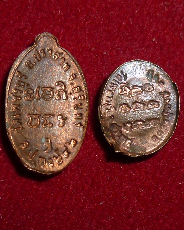 ปรกโพธิ์ใบมะขาม กับเหรียญเม็ดแตง หลวงปู่หงษ์ พรหมปัญโญ