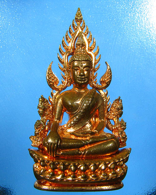 พระพุทธชินราช พิมพ์แต่งฉลุลอยองค์ รุ่น จอมราชันย์ เนื้อบรอนซ์นอก(สำริด) หมายเลข 11890