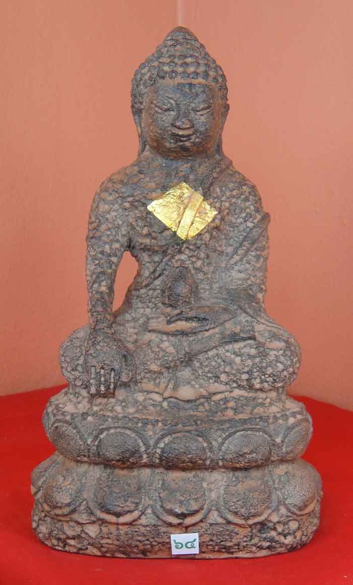 (((วัดใจเคาะเดียว๑๐บาท)))พระกริ่งบูชา “สมเด็จพระยศเศรษฐี” หน้าตัก 4.5 นิ้ว เนื้อศิลาแลงหล่อ พระสร้าง