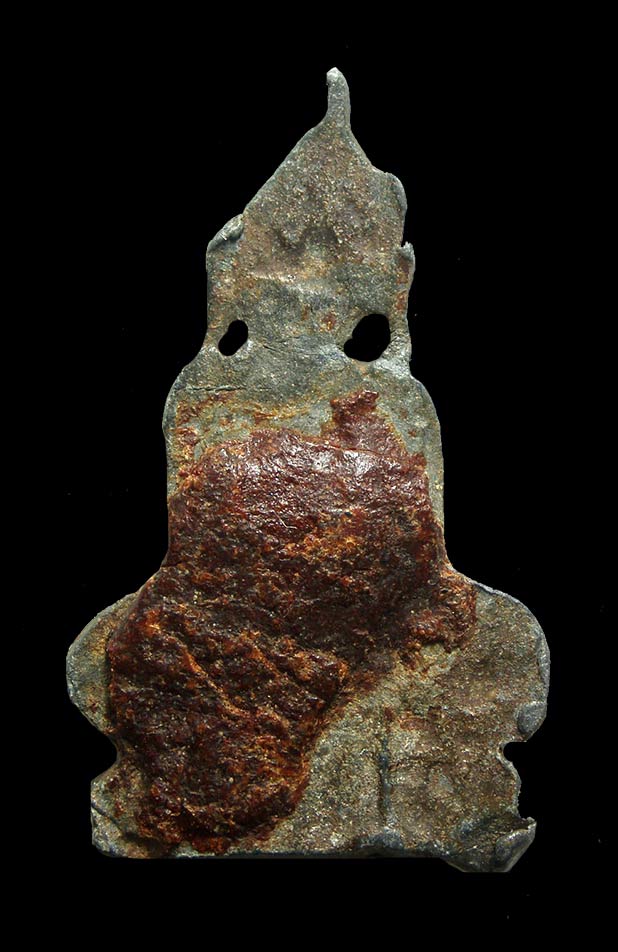 พระอู่ทองพิมพ์เล็ก กรุวัดทเวสังฆาราม เนื้อตะกั่วสนิมแดง จ.กาญจนบุรี