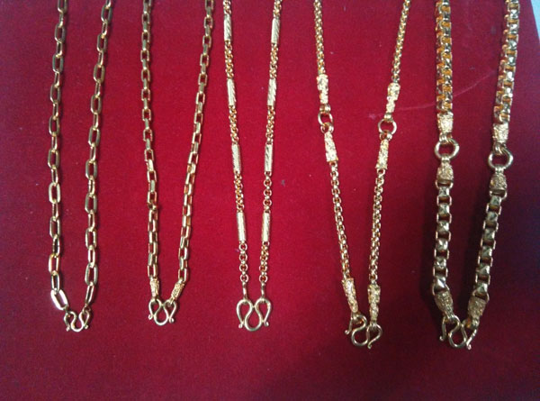 สร้อยคอชุบทองหนาพิเศษงานจิวเวลลลี่