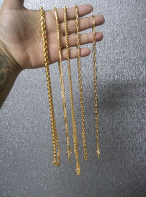 สร้อยคอชุบทองหนาพิเศษงานจิวเวลลลี่