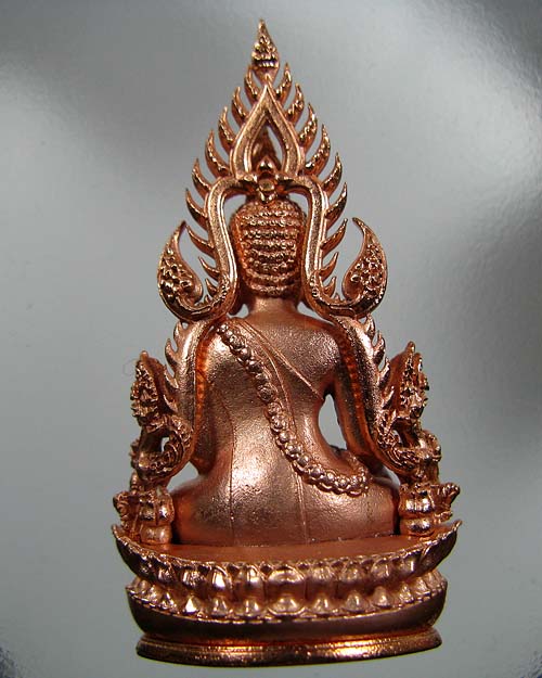พระพุทธชินราช รุ่นจอมราชันย์ เนื้อโลหะชุบนาค no.2228