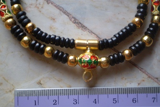 สร้อยกะลาตาเดียว บวกทองไมครอน  ห่วงกลางหัวขุน  เคาะเดียว 