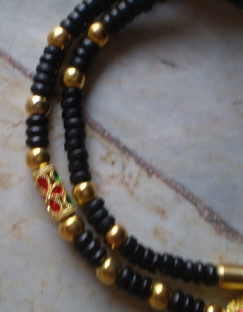 สร้อยกะลาตาเดียว บวกทองไมครอน  ห่วงกลางหัวขุน  เคาะเดียว 