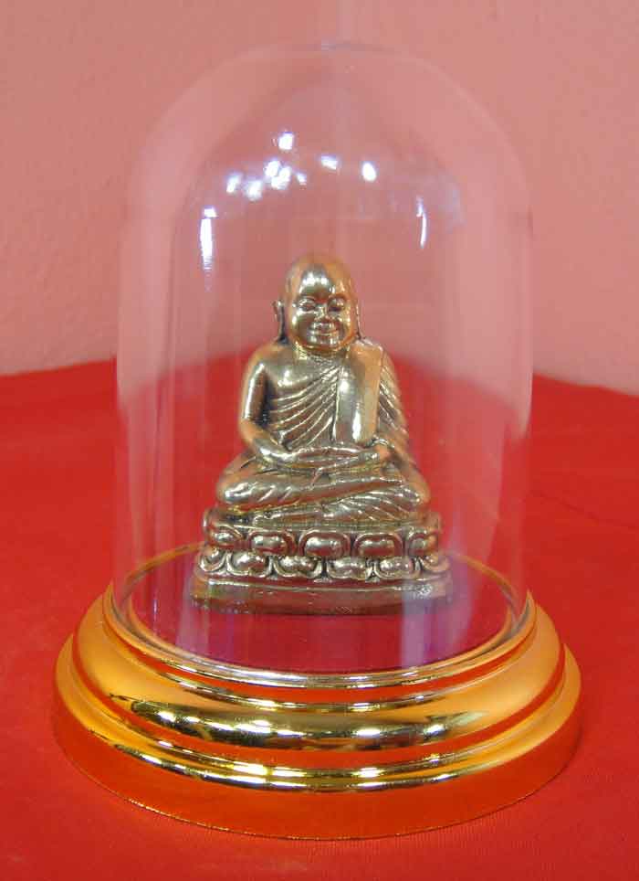 (((วัดใจเคาะเดียว ๑๐ บาท))) เงิน วัดบางคลาน เนื้อทองเหลือง ขนาดหน้าตัก ๑.๕ นิ้ว ฐาน ๓ นิ้ว ...