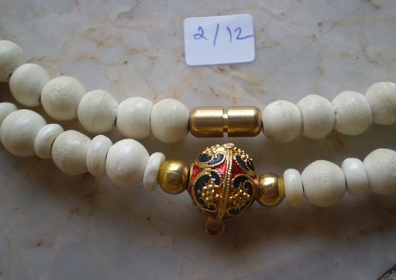 สร้อยกระดูกช้าง  สลับทองไมครอน หัวขุนใหญ่ๆ  เคาะเดียว 