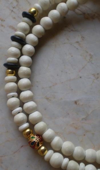 สร้อยกระดูกช้าง  สลับทองไมครอน หัวขุนใหญ่ๆ  เคาะเดียว 