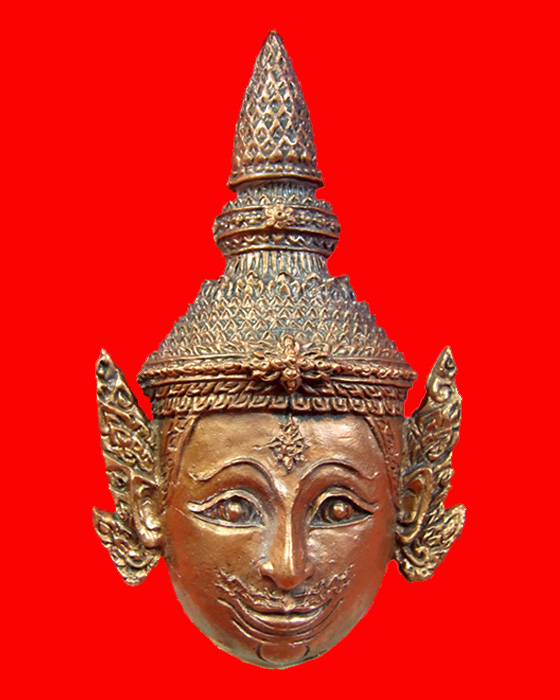 เศียรพระลักษณ์หน้าทอง (รุ่นแรก) หลวงพ่อเอิบ ฐิตธมฺโม วัดซุ้มกระต่าย