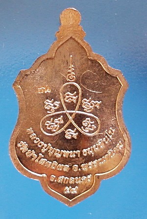  เหรียญ  ลต.บุญหนา รุ่น นำโชค (เหรียญนำโชค) เนื้อทองแดงขัดเงา ติดเกศา จีวร มีจาร หายาก (เคาะเดียว)
