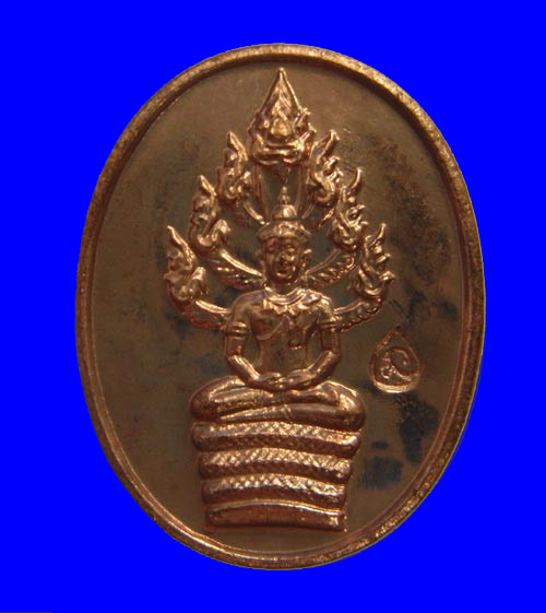 เหรียญพระปรกไตรมาส ๕๑ พิมพ์เล็ก เนื้อทองแดง หลวงพ่อสาคร