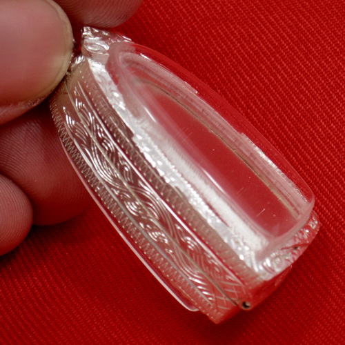 ตลับเงิน 95% สำหรับใส่ทรงหลวงปู่ทวดเนื้อว่าน พิมพ์ใหญ่ และกริ่งทั่วไป แกะลายด้วยมือ