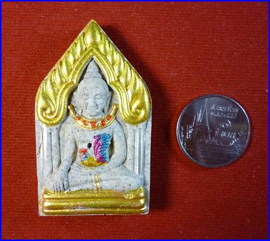พระขุนแผนอุ้มไก่ทาทองฝังตะกรุดเงิน5 ดอก หลังแมงมุมทอง พอจ.เล็ก ถ้ำเขาน้อย เพชรบุรี g2