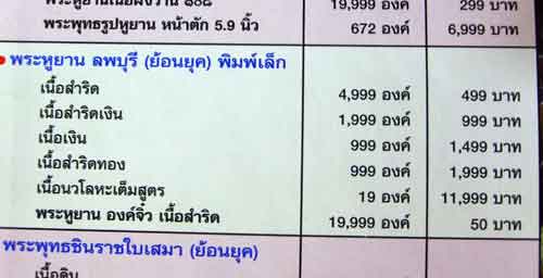 วัดใจ พระหูยานลพบุรี ย้อนยุคถอดแบบจากองค์จริง (พิมพ์เล็ก) เนื้อเงิน ครึ่งราคา
