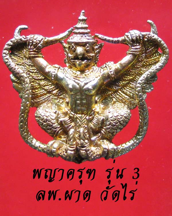 (29) พญาครุฑเพิ่มยศ รุ่น 3 (รุ่นสุดท้าย) หลวงปู่ผาด วัดไร่ อ่างทอง