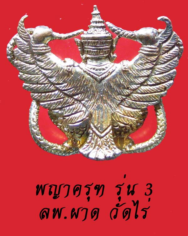 (29) พญาครุฑเพิ่มยศ รุ่น 3 (รุ่นสุดท้าย) หลวงปู่ผาด วัดไร่ อ่างทอง