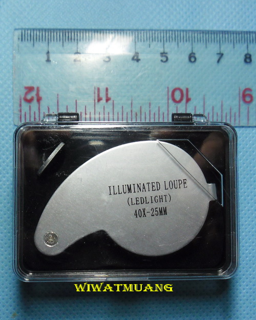 กล้องส่องพระไม่ง้อแสงแดด ILLUMINATEDLOUPE LEDLIGHT ขนาด40x (25 m.m) แบบมีไฟ LED