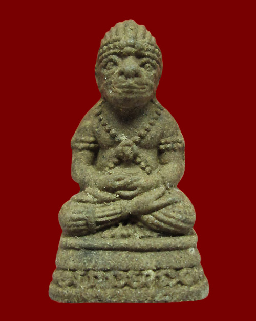 รูปเหมือนหะนุมานะ(หนุมาน) หลวงพ่อพูล วัดไผ่ล้อม จ.นครปฐม ปี ๒๕๔๓ เนื้อว่าน อุดกริ่ง มีจาร สวยสมบูรณ์