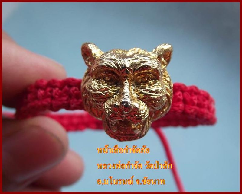 หน้าเสือกำจัดภัย หลวงพ่อกำจัด วัดป่าสัก