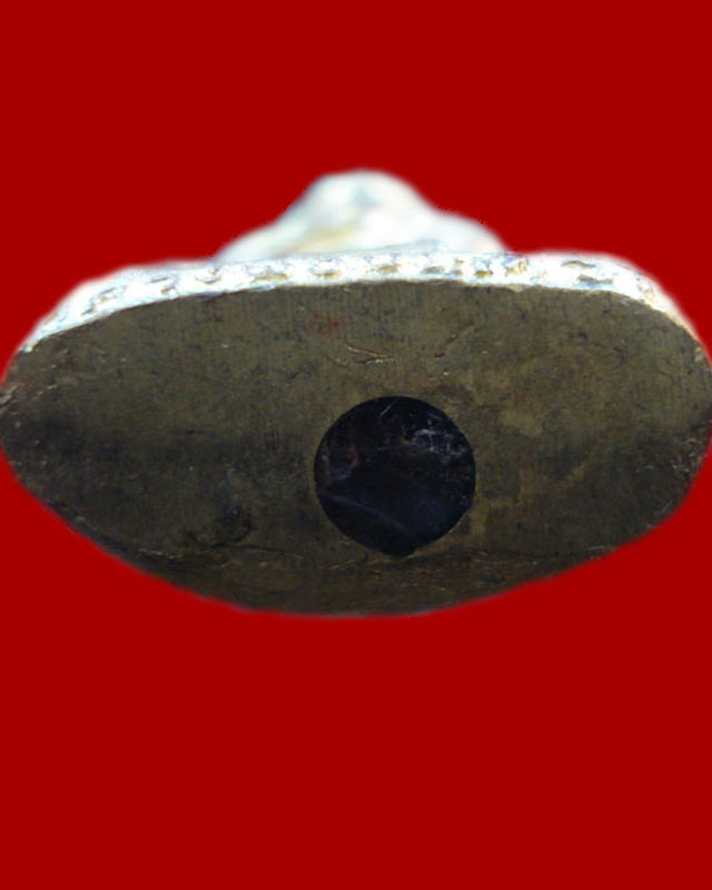 รูปหล่อปั้มพุทธกวักหลวงพ่อประเทืองรุ่นแรก วัดหนองยางทอย อ.ศรีเทพ จ.เพชรบูรณ์ เนื้อกะไหล่ทองปี 2524