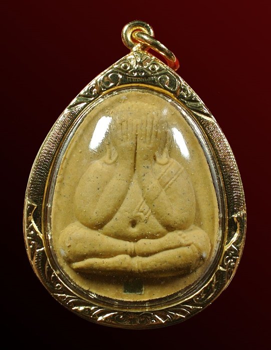 พระปิดตามหาลาภ ญสส.จัมโบ้ เนื้อผงเกสร ตะกรุดทอง สมเด็จญาณสังวร สมเด็จพระสังฆราช วัดบวรฯ ปี 35