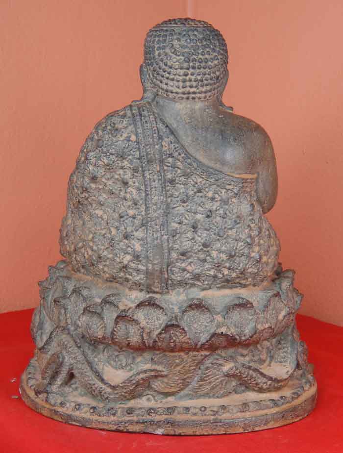 ((วัดใจเคาะเดียว๑๐บาท))) พระสังกัจจายน์ พระ...แห่งโชคลาภ หน้าตัก ๕ นิ้ว เนื้อศิลาแลงหล่อ งานฝีมือพุท