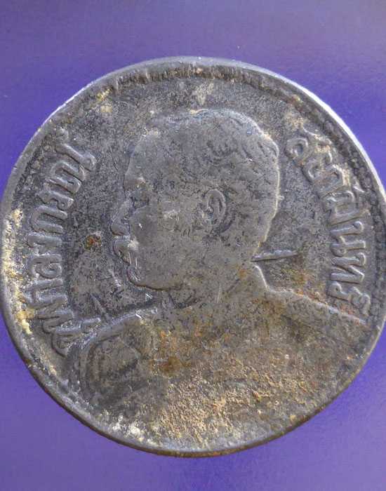 ((วัดใจ)) เหรียญ ร.ศ.127 จุฬาลงกรณ์ สยามรัฐ 1 บาท (สภาพใช้)