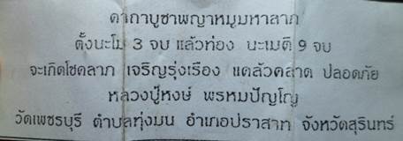 เหรียญพญาหมูมหาลาภ ปลดหนี้ หลวงปู่หงษ์ วัดเพชรบุรี ปี41