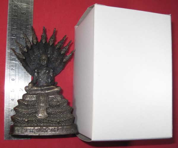 พระบูชาตั้งหน้ารถนาคปรก 9 เศียร ฐาน2 นิ้ว สูง 4 นิ้ววัดไทยเมืองบั้งไพพญานาค อ.โพนพิสัย จ.หนองคาย