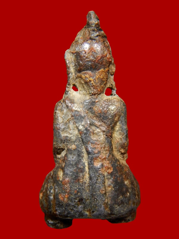 พระอู่ทองลอยองค์ สนิมแดง กรุเก่า (ศรีสวัสดิ์) จ.กาญจนบุรี