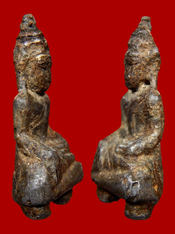 พระอู่ทองลอยองค์ สนิมแดง กรุเก่า (ศรีสวัสดิ์) จ.กาญจนบุรี