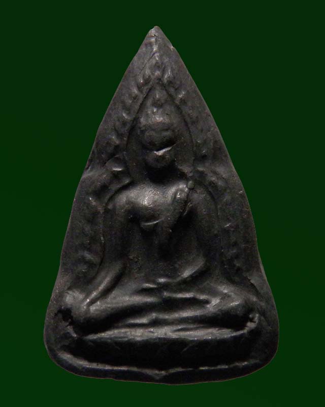 พระชินราชเข่าลอย เนื้อผงใบลาน หลังจาร   พระครูสมุห์อวยพร วัดดอนยายหอม นครปฐม จัดสร้างยุคแรกๆ