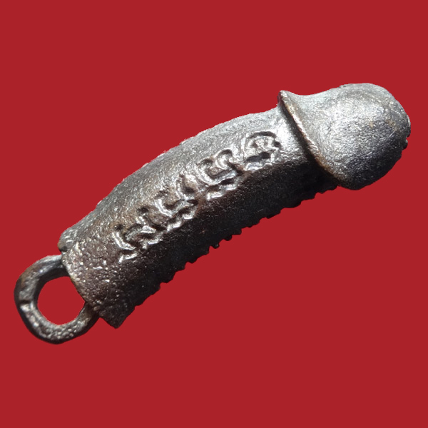 (3) ปลัดขิกสะท้านเวหา หลวงพ่อยิด วัดหนองจอก ปี 36 เนื้อนวะโลหะ ตอกโค๊ต