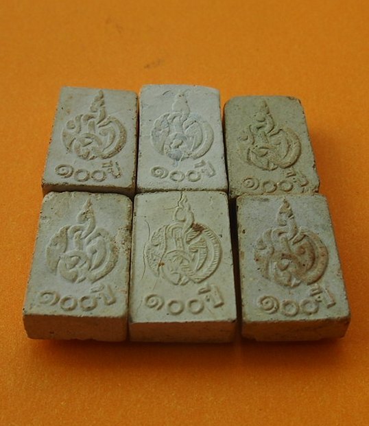 (((เคาะเดียวแดง)))พระผงวัดปากน้ำ รุ่น 5  ทีเดียว 6 องค์ สวยๆ สุดค้ม (1)