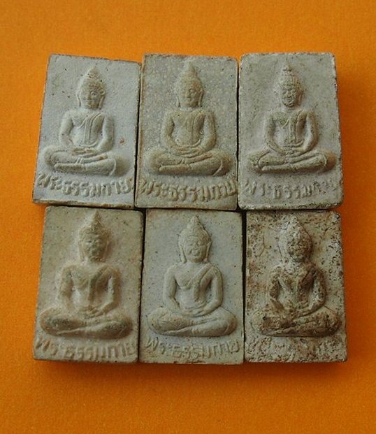 (((เคาะเดียวแดง)))พระผงวัดปากน้ำ รุ่น 5  ทีเดียว 6 องค์ สวยๆ สุดค้ม (2)