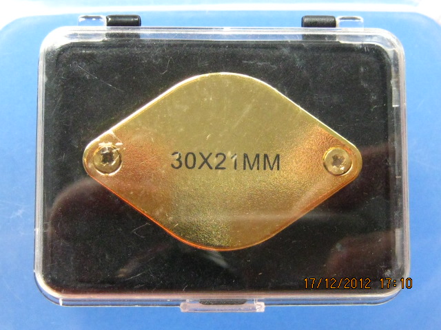 กล้องส่องพระ บอดี้ชุบทองไมครอน เลนส์แก้วแท้ High Quality 30X21MM