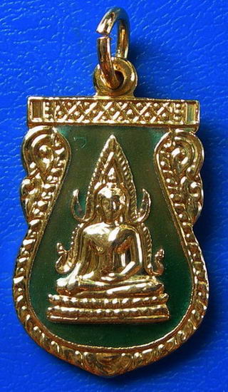 พระพุทธชินราช ลงยาสีเขียวสวยมากครับ........